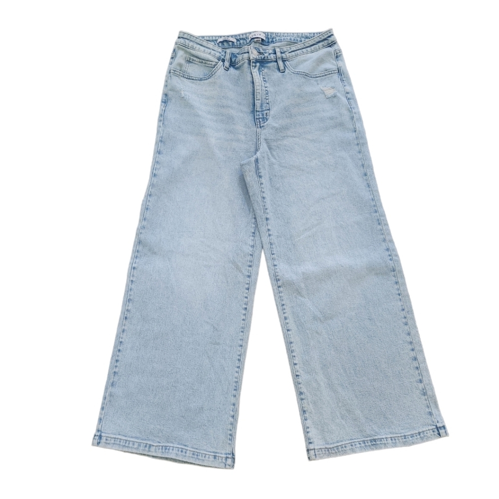 LIGHT WASH WIDE LEG RELAXED FIT JEANS NWT SZ 26